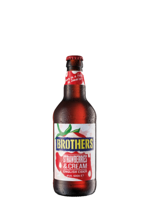 Brothers Strawberries & Cream flavour cider